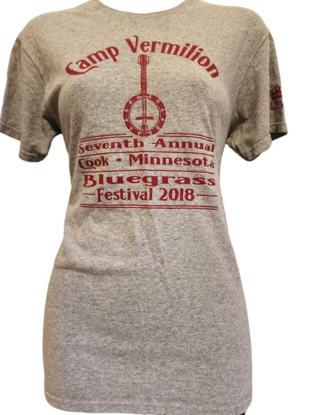 Grey and red Camp Vermilion 2018 graphic tee